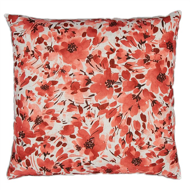 Solace Lexi Red Floral Cushion