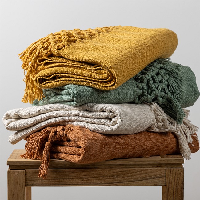 Solace Sara Tasseled Throw Solace Sara Tasseled Throw