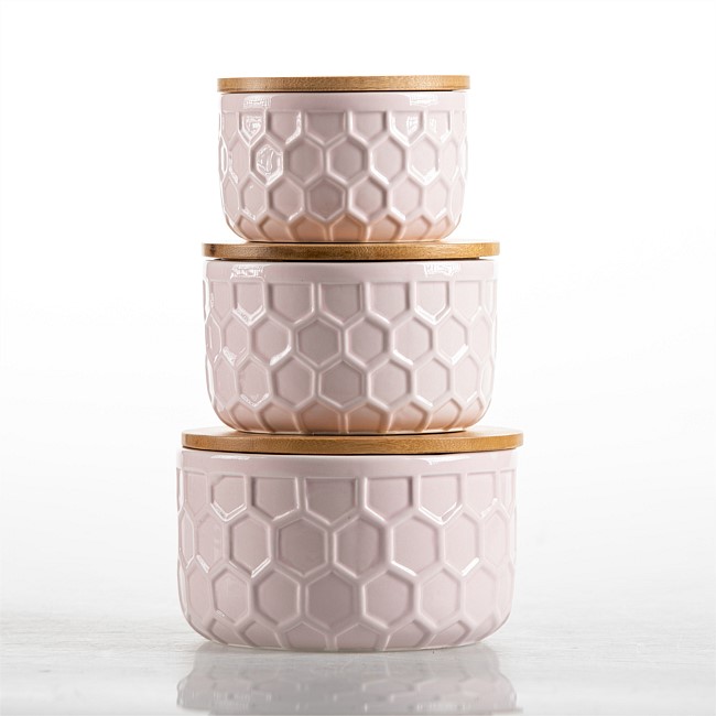 Home Co. Bryn Embossed Canister