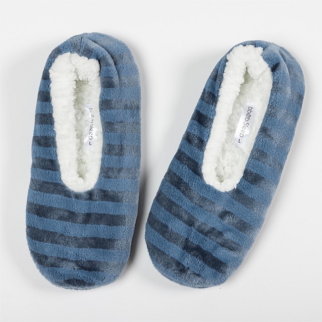 bb&b Sleep Stripe Cozy Slippers