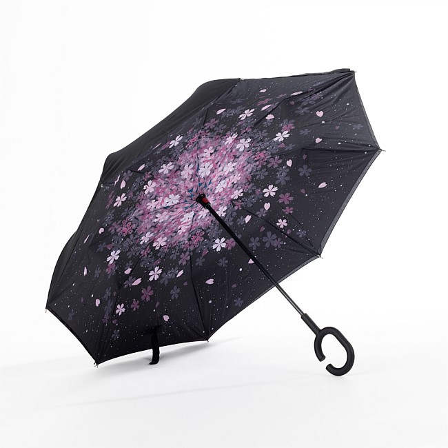 bb&b Outdoors Inverted Purple Flower Umbrella