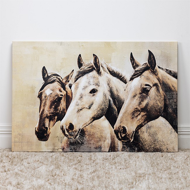 Design Republique Trio Of Horses Wall Art