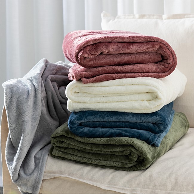 Home Co. Embossed Fleece Blanket