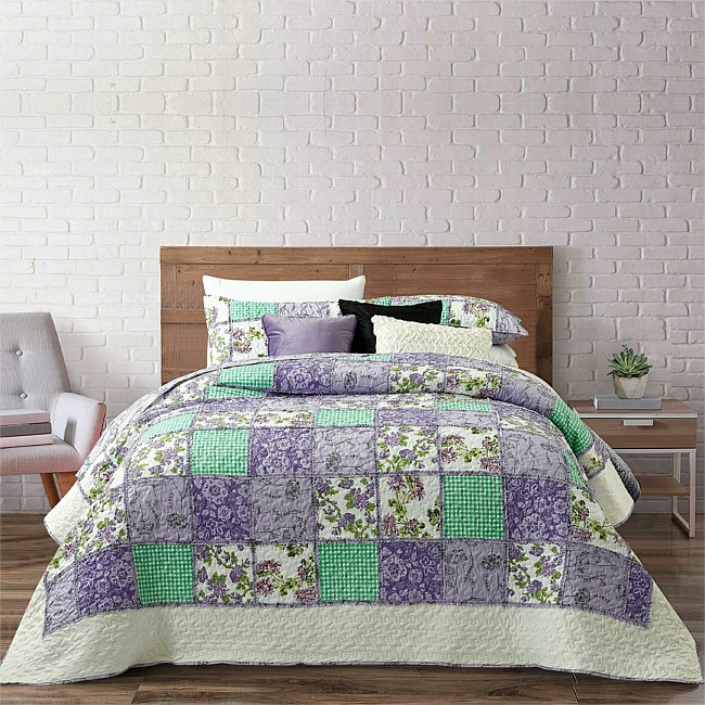 Solace Esme Patchwork Coverlet Solace Esme Patchwork Coverlet