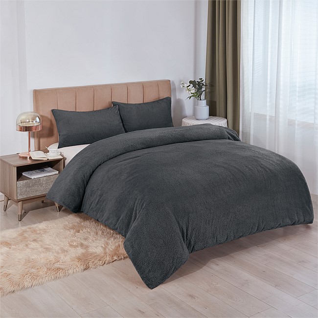 Solace Teddy Fleece Duvet Cover Set