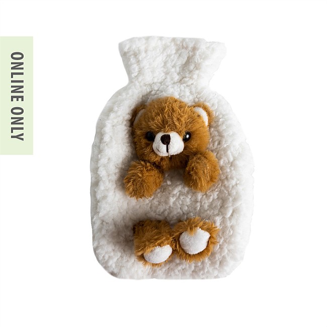 Hush For Kids Teddy Bear Fleece Hot Water Bottle Cover 500ml