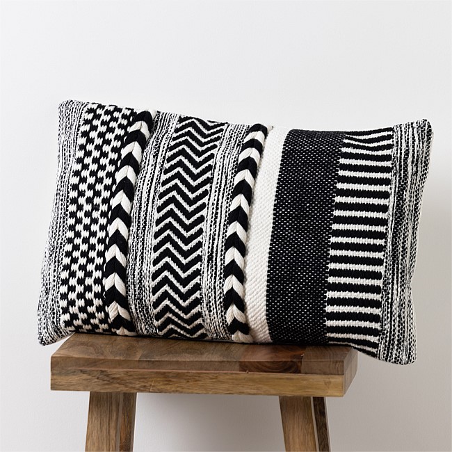 Design Republique Tess Cotton Woven Cushion