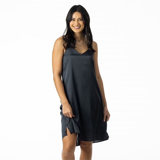 bb&b Sleep Charcoal Satin Nightie bb&b Sleep Charcoal Satin Nightie