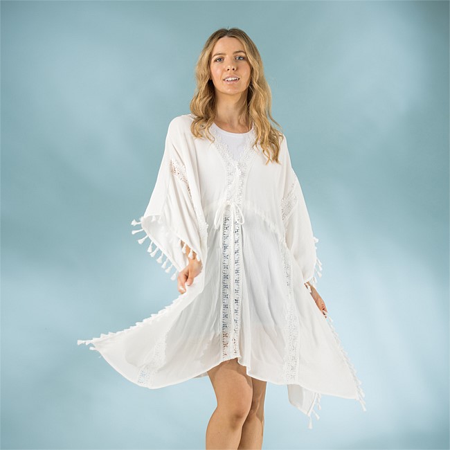 Sirene Lily Kaftan With Tassels Sirene Lily Kaftan With Tassels