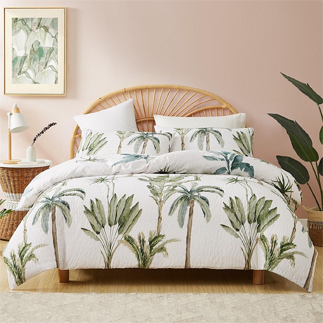Cove Pacific Seersucker Duvet Cover Cove Pacific Seersucker Duvet Cover