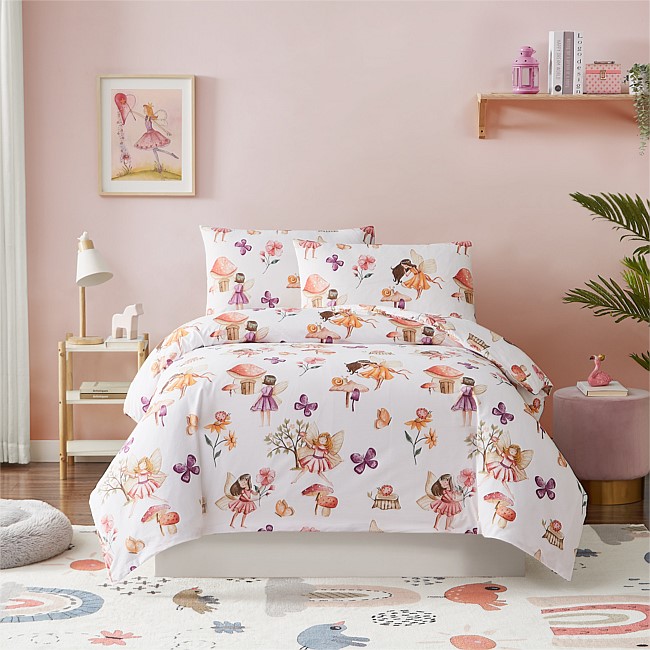 bb&b Kids Fairy Garden Cotton Duvet Cover Set