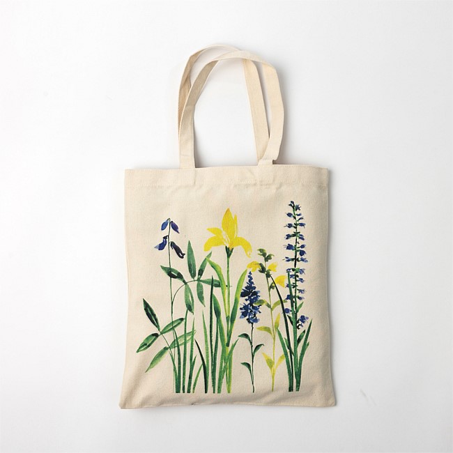 Design Republique Canvas Tote Bag Flowers Design Republique Canvas Tote Bag Flowers