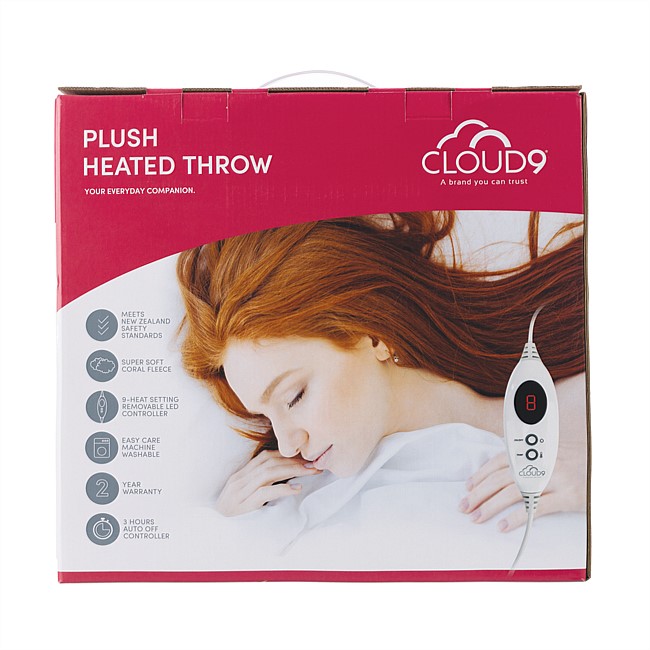 Cloud 9 Plush Heated Throw