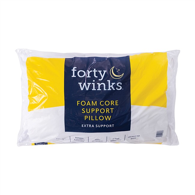 Forty Winks Foam Core Support Pillow 
