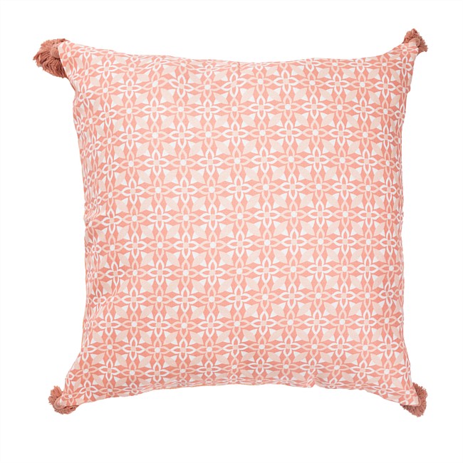 Solace Avery Printed Cushion With Tassels