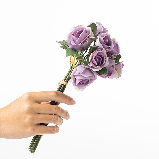Everlasting Rose Bouquet Of Purple