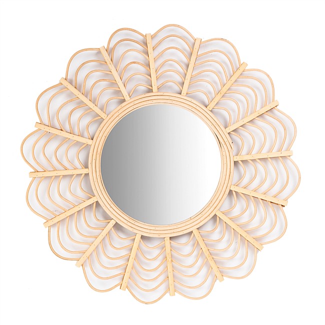 bb&b Kids Rattan Flower Mirror