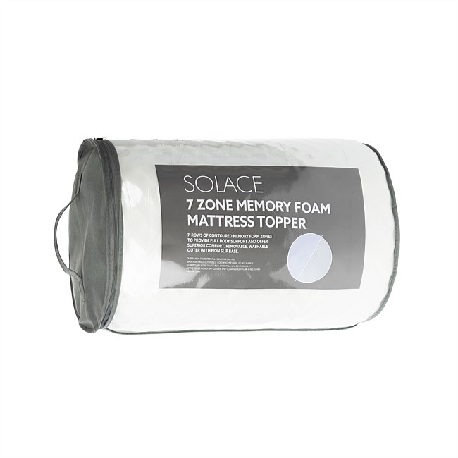 Solace 7 Zone Memory Foam Topper Solace 7 Zone Memory Foam Topper