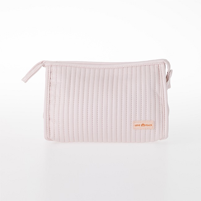 Eden Quinn Quilted Pu Cosmetic Bag Small