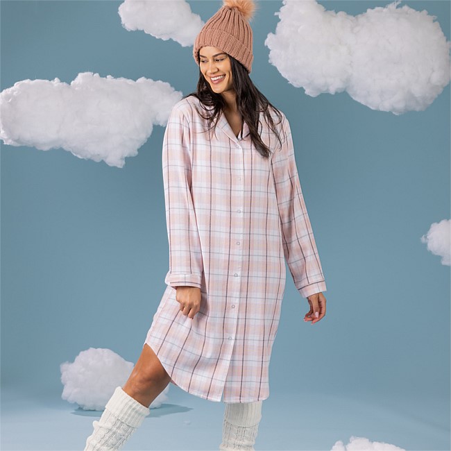 bb&b Sleep Double Check Flannelette Nightie