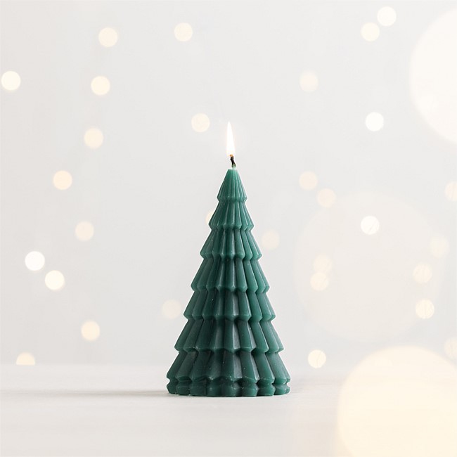 Christmas Wishes Forest Green Christmas Tree Candle 203g