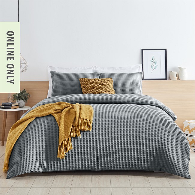 Istoria Home Chunky Waffle Duvet Cover