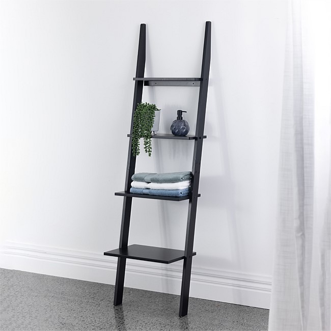 Design Republique Kendal Bathroom Shelf Ladder Black