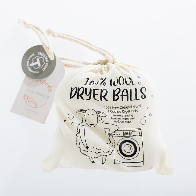 Ecoanthology 100% Wool Dryer Balls 4 Piece 