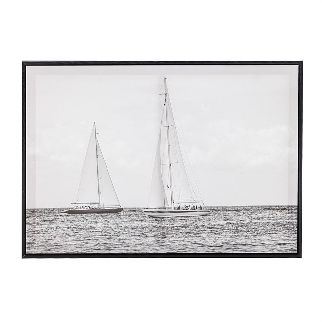 Design Republique Sailing Yachts Black & White Wall Art