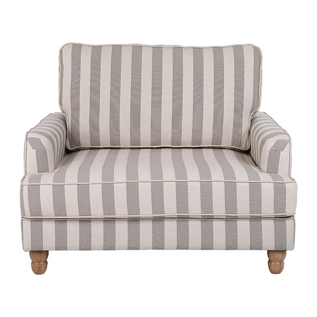 Design Republique Milford Stripe Chair Natural