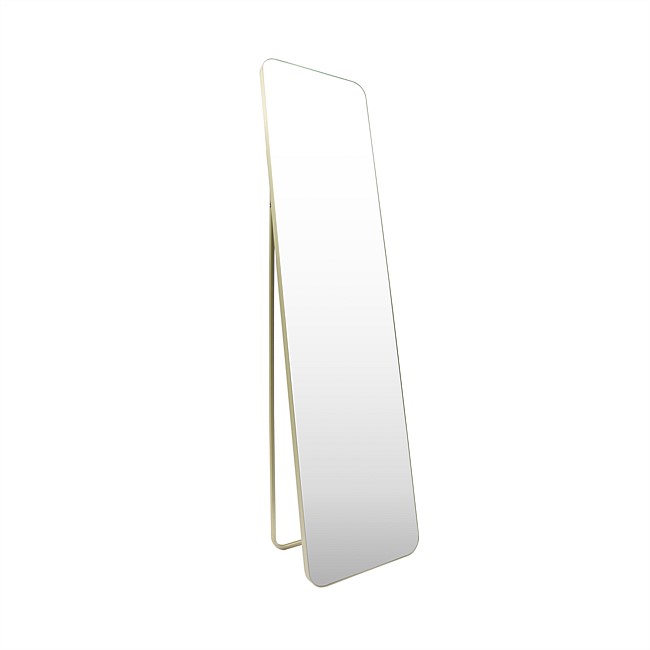 Design Republique Aluminium Curved Mirror Gold