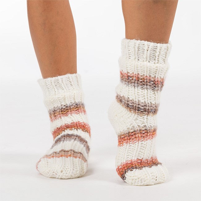 bb&b Sleep Chunky Knit Fleece Lined Bed Socks