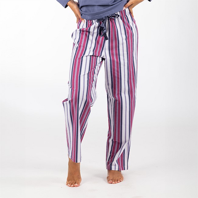bb&b Sleep Stripe Flannelette Uncuffed Pants