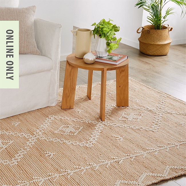 Eco Collection Jute Rustic Rug 190x290cm