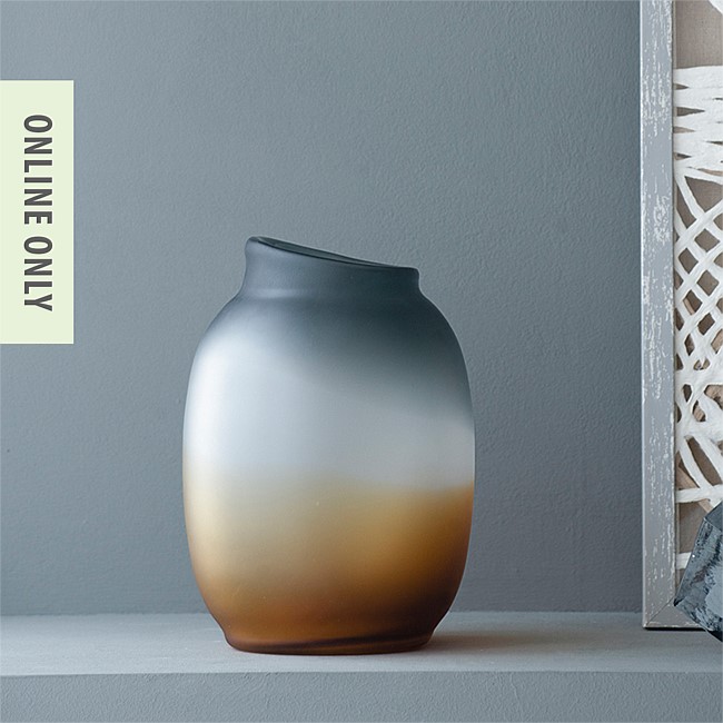 Design Republique Ember Handmade Glass Vase Small Design Republique Ember Handmade Glass Vase Small