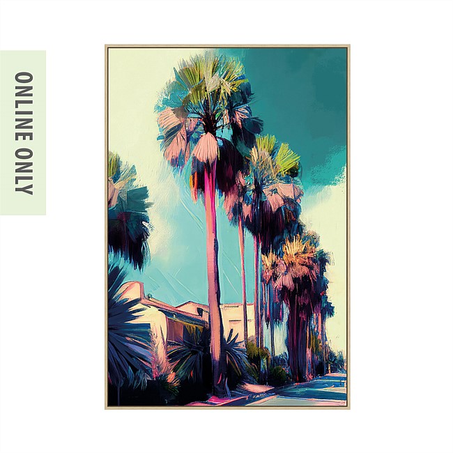 Design Republique Banks Sidewalk Framed Canvas Design Republique Banks Sidewalk Framed Canvas
