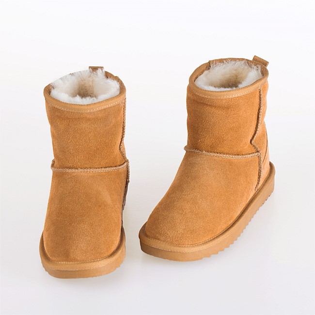 Woolrest Suede Slipper Boots with NZ Wool Lining