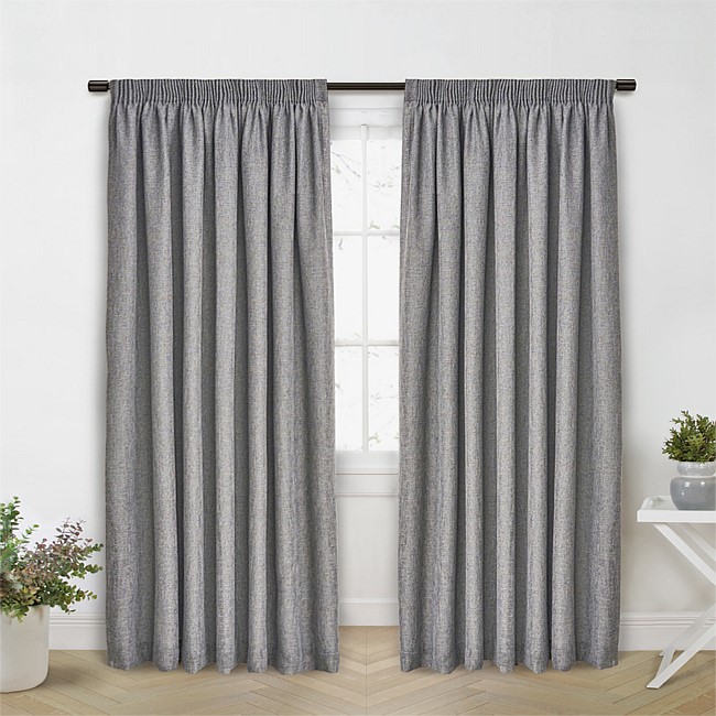 Style Co. Addison Blockout Pencil Pleat Curtain Pair Style Co. Addison Blockout Pencil Pleat Curtain Pair
