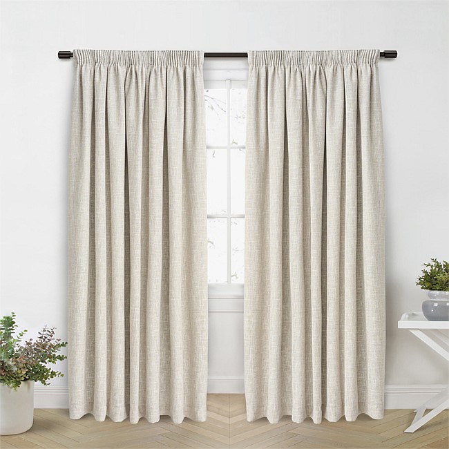 Style Co. Addison Blockout Pencil Pleat Curtain Pair Style Co. Addison Blockout Pencil Pleat Curtain Pair