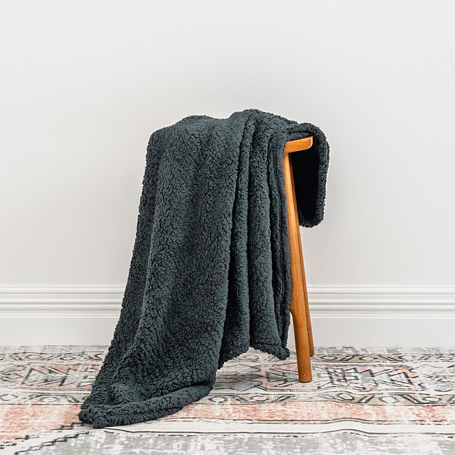 Home Co. Teddy Fleece Throw