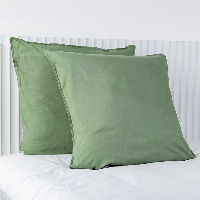 Cove Linen Look Euro Pillowcase 2 Pack Cove Linen Look Euro Pillowcase 2 Pack