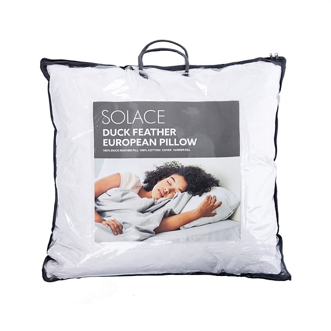 Solace Duck Feather European Pillow