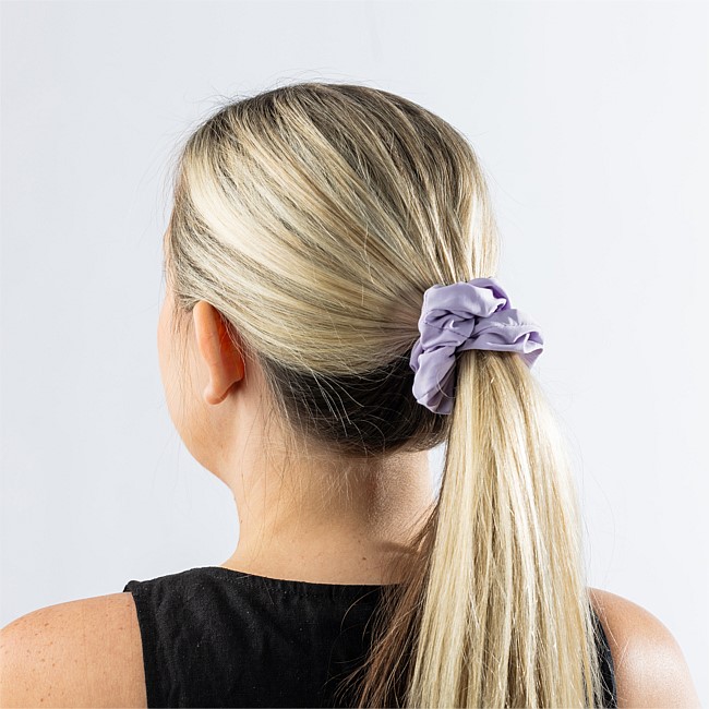 Grace & Gild Large Scrunchie With Spiral Inner Lilac Grace & Gild Large Scrunchie With Spiral Inner Lilac