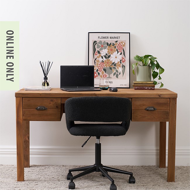 Ecoanthology Recycled Pine 2 Drawer Desk