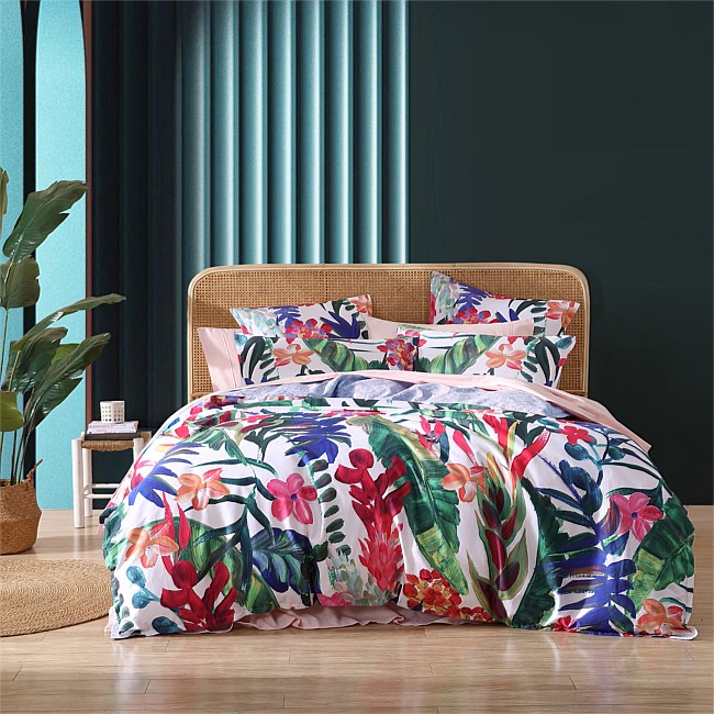 Logan & Mason Atherton Cotton Tropic Duvet Cover Set Logan & Mason Atherton Cotton Tropic Duvet Cover Set