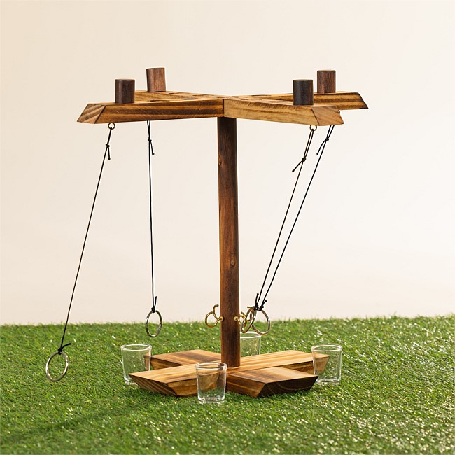Play The Field Table Hook & Shot Ring Toss For 4 Game