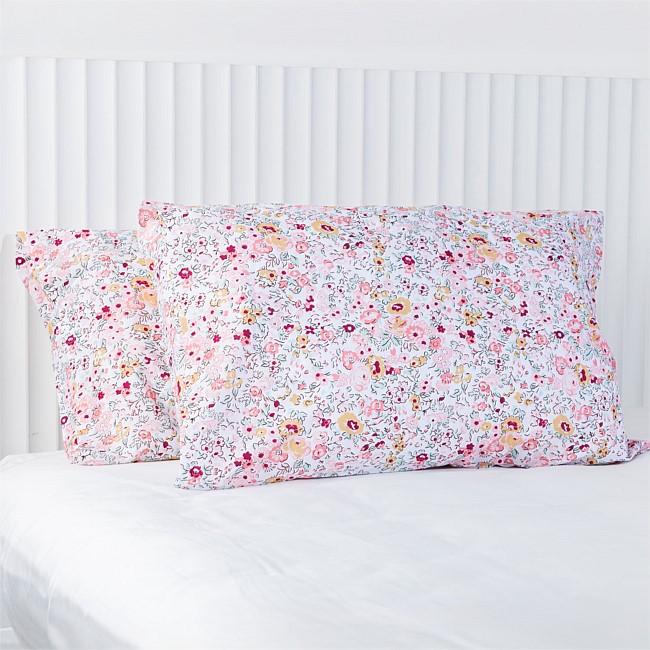 Gracious Living Ditsy Floral Print Pillowcase Pair 100% Cotton Gracious Living Ditsy Floral Print Pillowcase Pair 100% Cotton