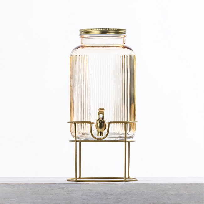 Home Co. 5.8L Drink Dispenser On Rack Champagne Home Co. 5.8L Drink Dispenser On Rack Champagne
