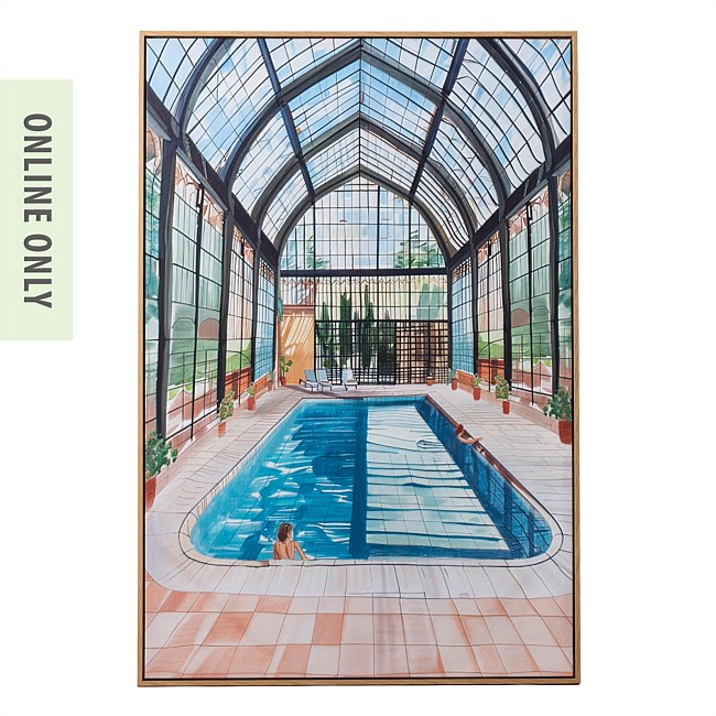 Design Republique Summer Pool House Wall Art 80x120cm