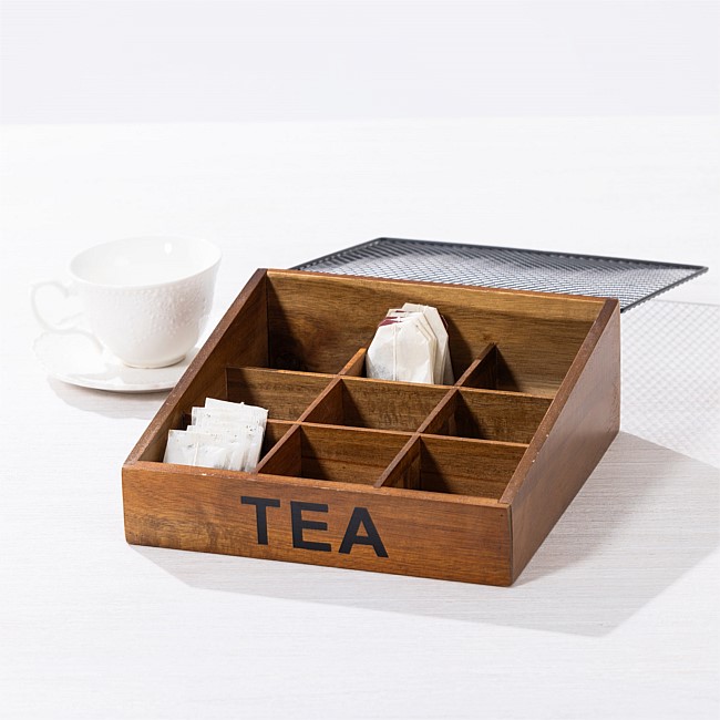 Ecoanthology Acacia Wood Tea Box Ecoanthology Acacia Wood Tea Box
